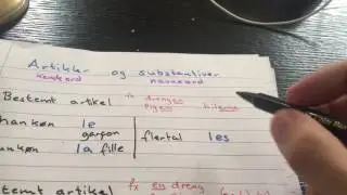 Artikler og substantiver p&aring; fransk