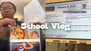 WATCH ME STRUGGLE IN SCHOOL AS A SENIOR | AP Pre Calculus preparation for midterm, Hungry, & ETC
