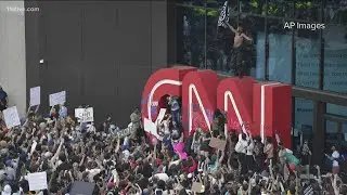 Man accused of defacing CNN letters, Atlanta Police cruiser during protests in court