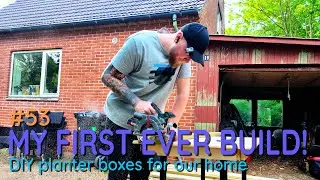 My FIRST EVER Build! DIY Planter Boxes for Our Home!