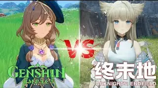 Genshin Impact vs Endfield:Starting Trio Free Character Model & Effects Comparison - Lisa vs Perlica