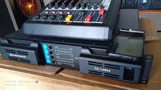 Unboxing and testing the standard TD-12004 power sound system, great sound for line arrays