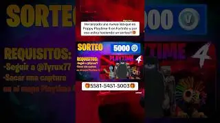 Sorteo de pavos solo por jugar mi nueva isla de Fortnite Creativo! #poppyplaytimechapter4 #fortnite