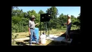 Grandma breaks record with deep well hand pump, WaterBuck Pump