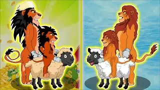 Simba sheep vs Scar sheep - Very Happy Story - Eid Mubarak | New Eid Cartoon 2023