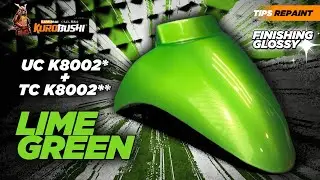 TIPS REPAINT WARNA HIJAU ORISINAL KAWASAKI DARI SAMURAI KUROBUSHI - UC + TC LIME GREEN K8002