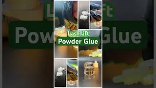 Have you seen Powder Glue being used on Lash Lift? Noem&iacute; gooey vs Ruthie belle powder lift #lashlift