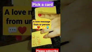 A  LOVE MESSAGE FROM UR PERSON💬❤🕯🔮💯#Tarot #shorts#love message