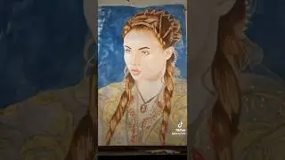 Pretty princess. #sansastark #stark #asoiaf #got #gameofthrones #hotd #grrm #art #watercolor #fyp