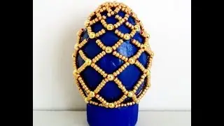 Pasqua 2016: uovo in stile Faberg&eacute; www.filidiperle.it
