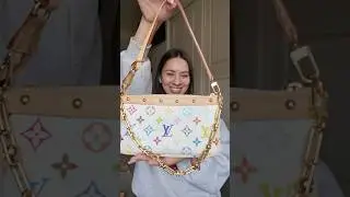 Аксессуары LV x Takashi Murakami Pochette 🩷❤️🧡💛💚 #louisvuitton #unboxing #unboxingvideo
