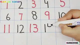 How to learn and write counting in numbers ||@ilamkasafar|| counting 123