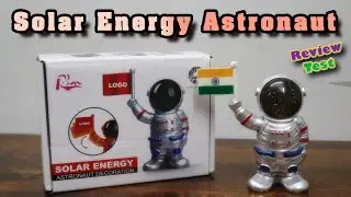 Solar Powered Astronaut | Dashboard Toy | Moving Hand Spacesuit Showpiece | Desk and Car Interior
