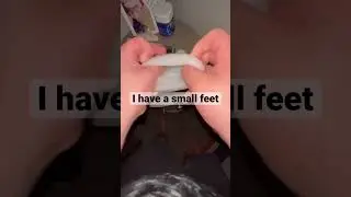I can massage my small feet🙏
