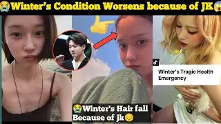 😭Winter 's Condition Bad Because Of Jk 😥| aespa winter dating rumors | jungkook winter rumors |