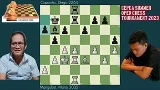 CEPCA Summer Open Chess Tournament 2023Mangubat, Mario 2032 vs Diego Abraham Claro Capari&ntilde;o  2264