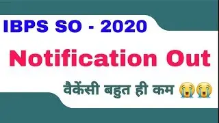 IBPS SO 2020 Notification Out