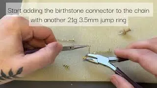 How To: Custom Birthstone & Initial Bracelet #birthstonejewelry #adjustablejewelry #handmade #diy