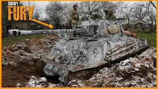 Fury Rumbles on in the Snow and Mud - Manhay 