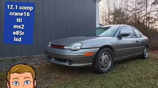 2.0 построен на SOHC Neon, первый заезд! 12.1 и 16 оборотов на 7200 об/мин! У него Vtec, йоу🤯