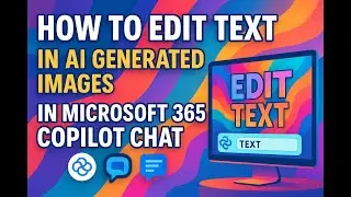 HOW TO EDIT TEXT IN AI GENERATED IMAGES IN MICROSOFT 365 COPILOT CHAT