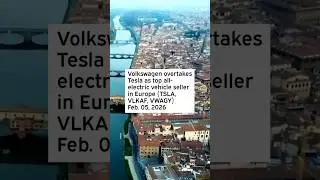 Volkswagen обогнал Tesla и стал лидером продаж электромобилей в Европе #TSLA #Tesla #ElonMusk
