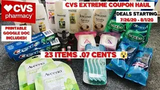 CVS EXTREME COUPON HAUL DEALS STARTING 7/26 | 23 ITEMS ONLY .07 CENTS😱 JAW DROPPING GOOD DEALS!!