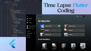 Time lapse Flutter coding (Spotify Desktop Clone)