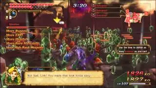 Hyrule Warriors Score Over 3k Combo KOs as Young Link