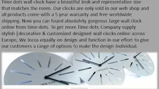 Time dots  To choose the best design wall clock