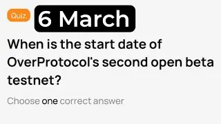 Over wallet Quiz Today | over wallet today quiz answers | 6 March OverProtocol quiz answers Daily