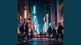 The splendid city streets at night