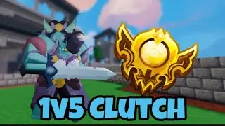 SO I DID A 1V5 CLUTCH IN RANK… (Roblox Bedwars)