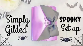 Halloween B6 TN Set Up Using Sticker Album by Simply Gilded