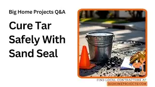 Cure-and-Contain Cold Tar Mix: Sand, Seal, Transport