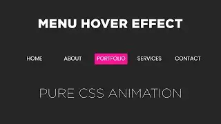 Pure CSS Menu Hover Animation | CSS Navbar Animation