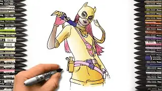 How To Draw Valentina from Fortnite Lawless | Drawing Tutorial  #fortnite #fortnitelawless