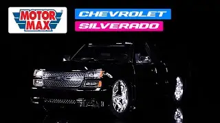2006 Chevrolet Silverado Custom Pickup Truck Black 1/25 Diecast Model Car by Motormax