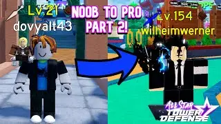 NOOB TO PRO PART 2!! (Getting Level 20) (5 Star Bulma) | All Star Tower Defense Roblox