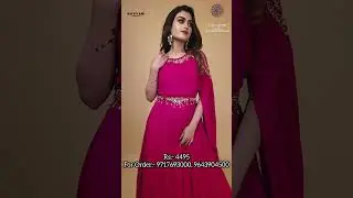 SUPER DESIGNER ONE SHOULDER GOWN #navyam SURAT &DELHI GOWN FACTORY. BEST QUALITY FACTORY RATES #cod