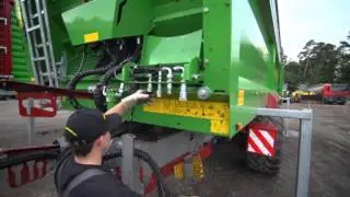 Strautmann vahetuskerede s&uuml;steem, PS 3401 universaal laotur ja Giga Trailer 5401 heksli haagis