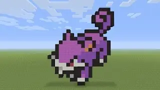 Minecraft Pixel Art - Rattata Pokemon #019
