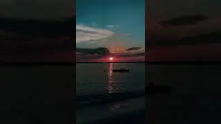 Sunset and the Lake  #shorts #sunset #lake #nature #mountains #music