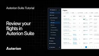 Auterion Suite Tutorial 5: Review your flights in Auterion Suite