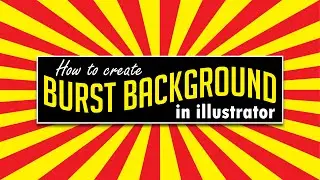 How to create a burst background in adobe illustrator - adobe illustrator tutorial | Graphics Design