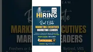 🚨 USM INFRA IS HIRING! Join the fastest-growing Real Estate Marketing Team in Hyderabad!