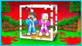 MIPAN & ZUZUZU BUAT RUMAH AMAN UNTUK BERLINDUNG DARI HUJAN DARAH MENGERIKAN DI MINECRAFT! SEREM