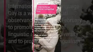 International Mother Language Day #21feb #21february #internationalmotherlanguageday #language #day