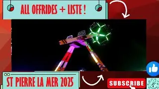 FETE FORAINE DE ST PIERRE LA MER 2025 : ALL OFFRIDES + LISTE !