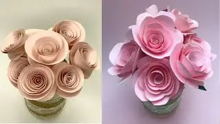 FLORES DE PAPEL FACILÍSIMAS, CENTRO DE MESA Y GUIRNALDA /Easy Flowers Paper in 1 minute